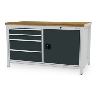 Bedrunka+Hirth Kastenwerkbank R 24-24 1500 mm 4x Schublade 1x Flügeltüre