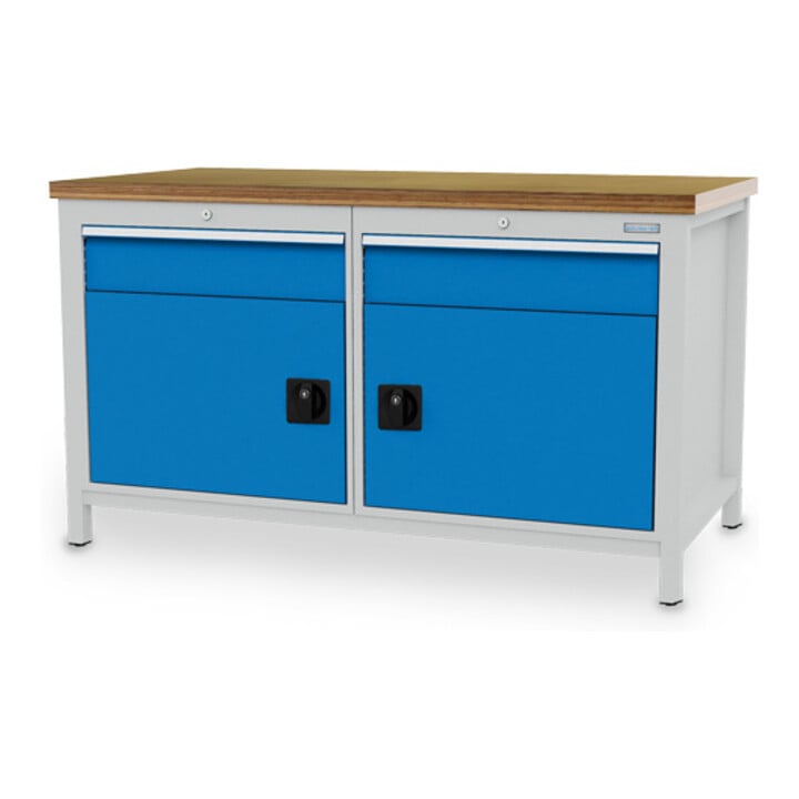 Bedrunka+Hirth Kastenwerkbank R 24-24 mit 2 Schubladen BxTxH 1500x750x959 mm