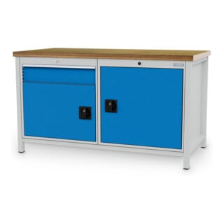 Bedrunka+Hirth Kastenwerkbank R 24-24 Tiefe 750 mm Schublade 1 Flügeltür 2