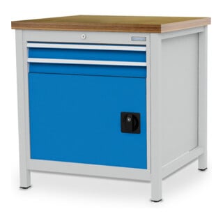 Bedrunka+Hirth Kastenwerkbank R 24-24 Tiefe 750 mm Schubladen 2 Flügeltür 1