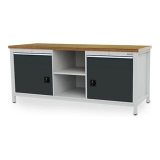 Bedrunka+Hirth Kastenwerkbank R24-24 2000 mm 2 x Schublade 2 x Flügeltüre