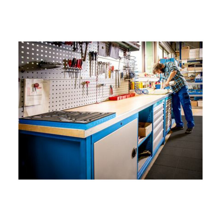 Bedrunka+Hirth Kastenwerkbank Serie 2000/500 mit 8 Schubladen BxTxH 2000x750x959 mm