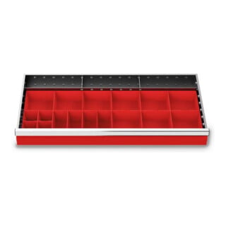 Bedrunka+Hirth Kleinteilekästen Set 20-teilig R 36-16 900 x 400 mm
