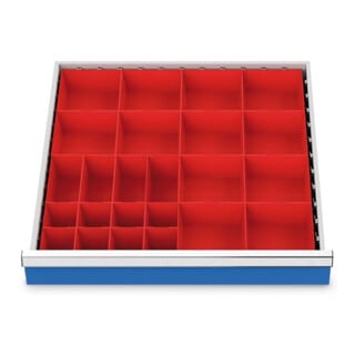 Bedrunka+Hirth Kleinteilekästen Set R 24-24 24-teilig 600 x 600 mm
