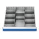 Bedrunka+Hirth Metalleinteilung Set 10-teilig R 24-24 600 x 600 mm