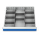 Bedrunka+Hirth Metalleinteilung Set 10-teilig R 24-24 600 x 600 mm