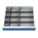 Bedrunka+Hirth Metalleinteilung Set 11-teilig R 24-24 600 x 600 mm