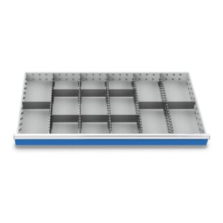 Bedrunka+Hirth Metalleinteilung Set 14-teilig R 48-24 1200 x 600 mm