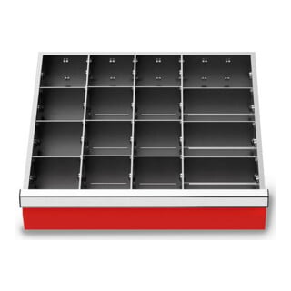Bedrunka+Hirth Metalleinteilung Set 15-teilig R 18-16 450 x 400 mm
