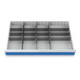Bedrunka+Hirth Metalleinteilung Set 15-teilig R 36-24 900 x 600 mm