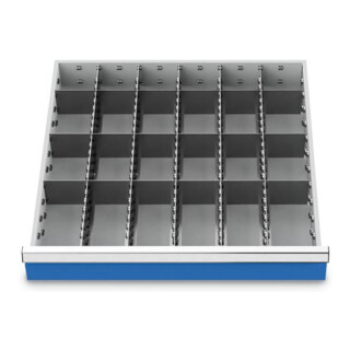 Bedrunka+Hirth Metalleinteilung Set 23-teilig R 24-24 600 x 600 mm