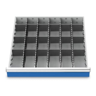 Bedrunka+Hirth Metalleinteilung Set 23-teilig R 24-24 600 x 600 mm