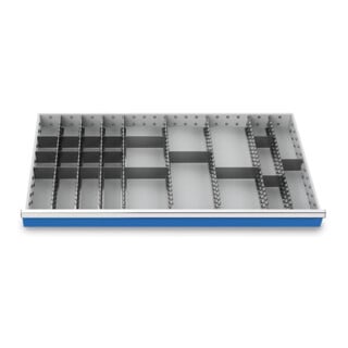 Bedrunka+Hirth Metalleinteilung Set 27-teilig R 48-24 1200 x 600 mm