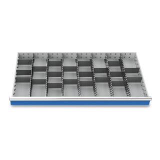Bedrunka+Hirth Metalleinteilung Set 27-teilig R 48-24 1200 x 600 mm
