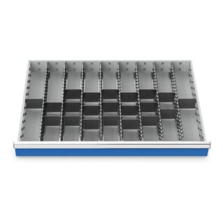 Bedrunka+Hirth Metalleinteilung Set 29-teilig R 36-24 900 x 600 mm