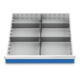 Bedrunka+Hirth Metalleinteilung Set 5-teilig R 24-24 600 x 600 mm