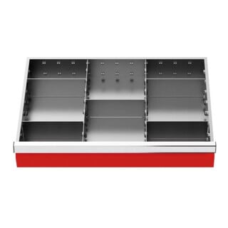 Bedrunka+Hirth Metalleinteilung Set 7-teilig R 24-16 600 x 400 mm