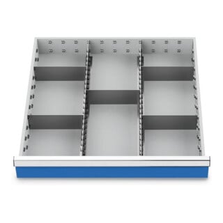 Bedrunka+Hirth Metalleinteilung Set 7-teilig R 24-24 600 x 600 mm