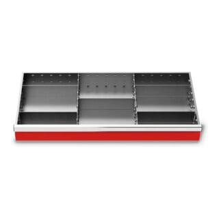 Bedrunka+Hirth Metalleinteilung Set 7-teilig R 36-16 900 x 400 mm