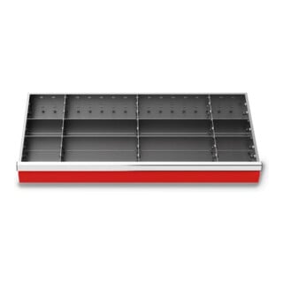 Bedrunka+Hirth Metalleinteilung Set R 36-16 11-teilig 900 x 400 mm