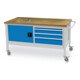 Bedrunka+Hirth Mobile Werkbank R 24-24 Tiefe 750 mm 4 Schubladen 1 Flügeltür