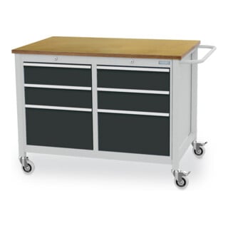 Bedrunka+Hirth Mobile Werkbank R18-24 1250 x 750 x 935 mm Tiefe 750 mm