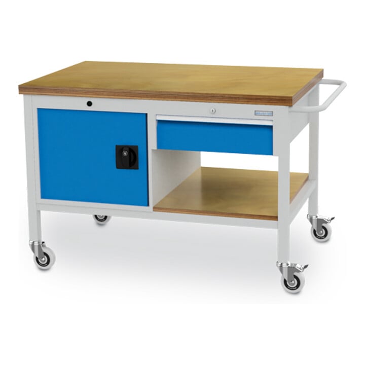 Bedrunka+Hirth Mobile Werkbank Tiefe 750 mm R 18-24 Schublade Flügeltür