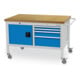 Bedrunka+Hirth Mobile Werkbank Tiefe 750mm R 18-24 4 Schubladen 1 Flügeltür