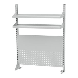 Bedrunka+Hirth Multi-Wand-Aufbau Breite 1500 1x Energiekanal 1x Lochwand 1x Magnetwand 2x Fachboden