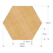 Bedrunka+Hirth Plan de travail hexagonal