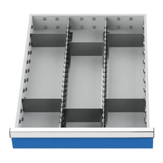 Bedrunka+Hirth Schubladeneinteilung R 18-24 Metalleinteilung Front 100mm