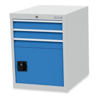 Bedrunka+Hirth Schubladenschrank Tiefe 736mm R 18-24 3 Schubladen 1 Flügeltür