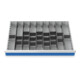 Bedrunka+Hirth Set de division métallique 29 pièces R 36-24 900 x 600 mm