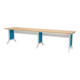 Bedrunka+Hirth Workline Table de travail avec réglage par manivelle (hauteur réglable) Profondeur 750 mm-1