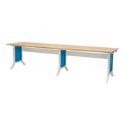 Bedrunka+Hirth Workline Table de travail avec réglage par manivelle (hauteur réglable) Profondeur 750 mm