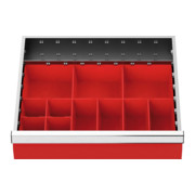 Bedrunka+Insert de tiroir pour accoudoirs série T500-4 boîtes pour petites pièces