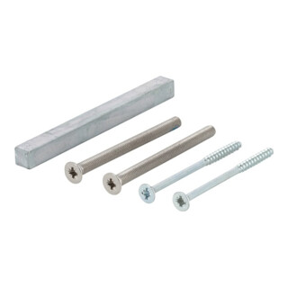 Bef-set.Sertos® GG-WC 50-55mm M5x65+4,0x60 4-KT.o.+8x90mm HOPPE