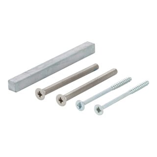 Bef-set.Sertos® GG-WC 60-65mm M5x75+4,0x70 4-KT.o.+8x100mm HOPPE