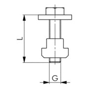 Befestigungssatz Nr.7500BZ BZ-25 M12x14 f.Zwischenelement AMF-4