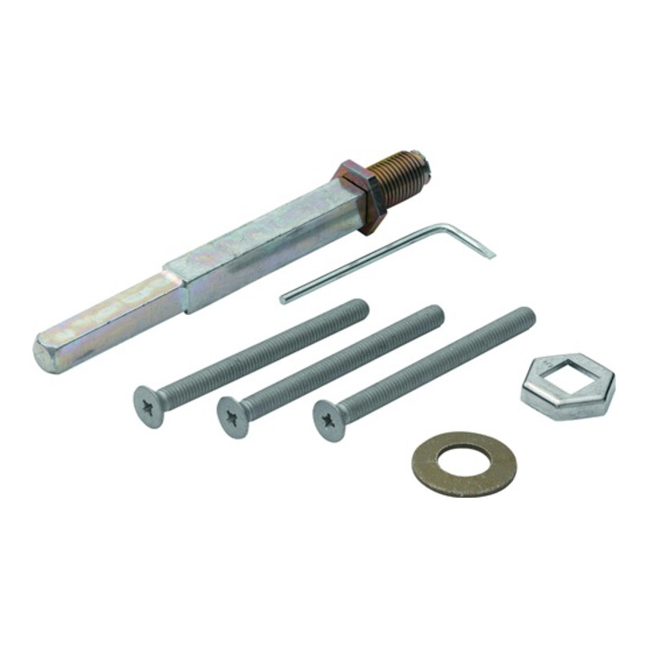 Befestigungsset Türd.72-77mm Schrauben-L.M6x85 verz. VK10mm Stift-L.115mm Hoppe®