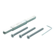 Befestigungsset Türd.72-77mm Schrauben-L.M6x85 verz. VK10mm Stift-L.155mm Hoppe®