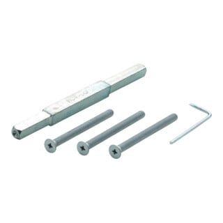 Befestigungsset Türd.82-87mm Schrauben-L.M6x95 verz. VK10mm Stift-L.165mm Hoppe®