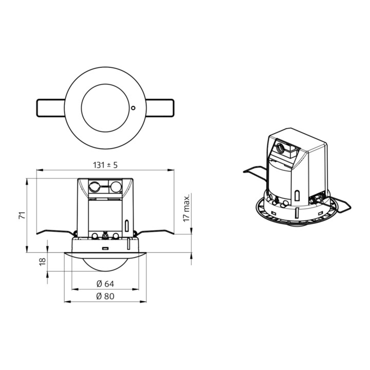 BEG Brück Electronic Präsenzmelder Slave PD2-S-DE