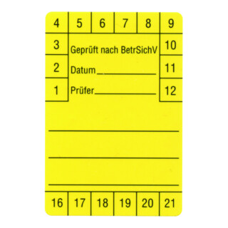 Beha-Amprobe Prüfetiketten 60x40mm FTC00001280D(VE250)