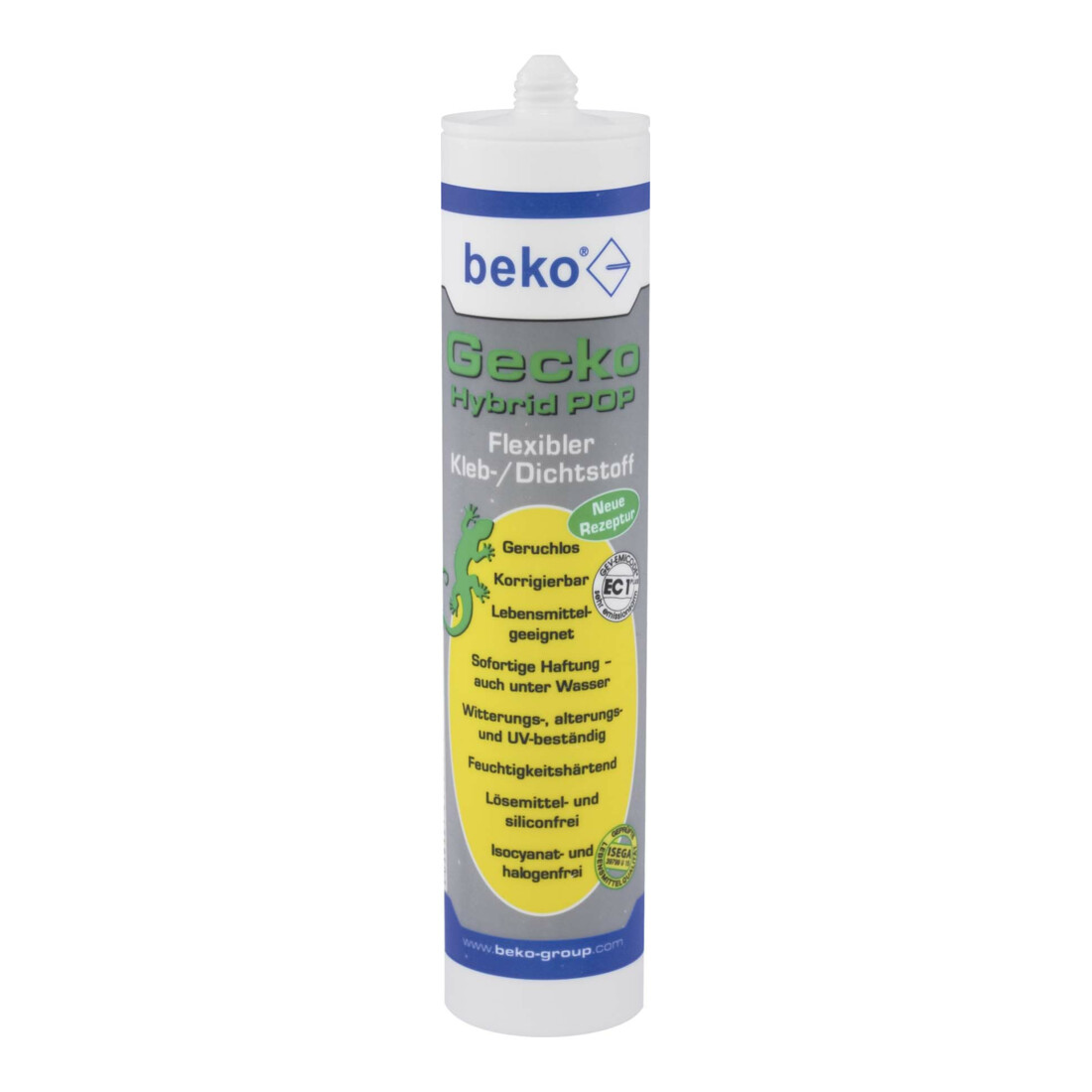 Beko Gecko Kleb-/Dichtstoff 310ml HybridPOP grau 2453103