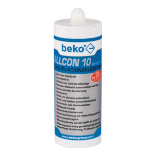 beko Konstruktionsklebstoff Allcon10 150ml beige f.innen/außen f.Acryl/Keramik