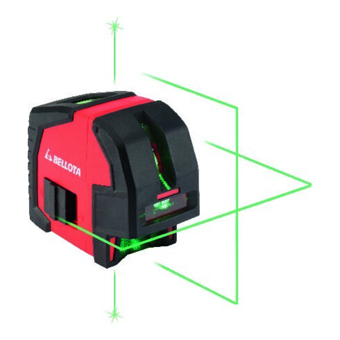 bellota Laser 20m 2 Achs + Punkt, grün, Koffer und Halter