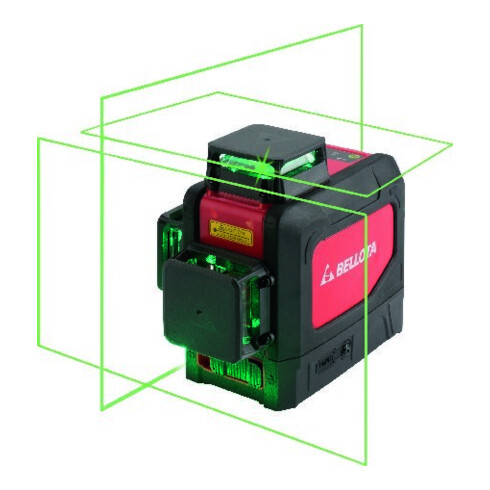 bellota Laser 30m 3 axes, vert avec mallette et support