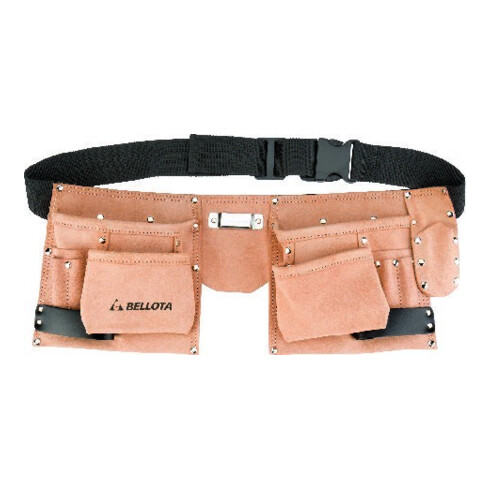 bellota Werkzeuggürtel, Leder, 6 Taschen