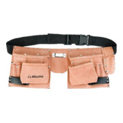 bellota Werkzeuggürtel, Leder, 6 Taschen